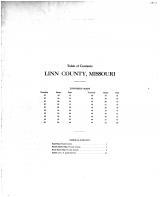 Table of Contents, Linn County 1915 Microfilm